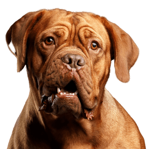 Hund, Säugetier, Wirbeltier, Hunderasse, Canidae, braue Dogue de Bordeaux, Fleischfresser, Arbeitshund, Molosser, Wachhund, großer brauner Hund, Faltenhund